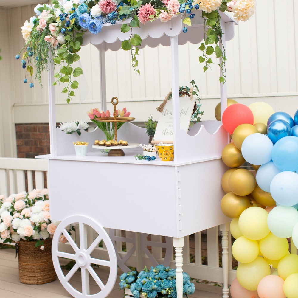 Sweet Cart, Candy Cart, Cake stand, mini Bar, Party Decorations, Wedding decor, Dessert Bar, Wedding gifts - Image 5