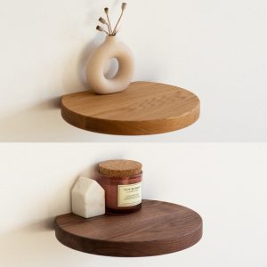 il_1000x1000.4201055955_e17l.jpg Shelf with a meaning: CUT-OFF CIRCLE, floating shelf made of oak or walnut