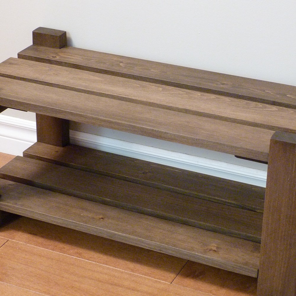 Shoe Rack-2 levels / with length options, Shoe Storage, Shoe Organizer, Shoe Cabinet, Shoe Rack Wood - Image 6