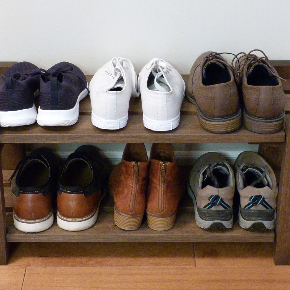Shoe Rack-2 levels / with length options, Shoe Storage, Shoe Organizer, Shoe Cabinet, Shoe Rack Wood - Image 4