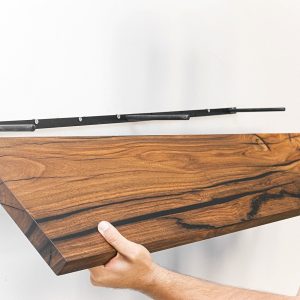 Walnut Floating Shelves, Custom Wood Shelves, Rustic Shelves, Bathroom Shelves with Bracket, Long Book Shelves, Oak Kitchen Shelves