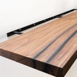 Walnut Floating Shelves, Custom Wood Shelves, Rustic Shelves, Bathroom Shelves with Bracket, Long Book Shelves, Oak Kitchen Shelves