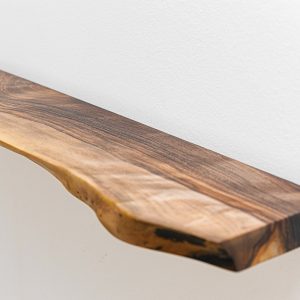 Kitchen Live Edge Walnut Floating Shelves, Reclaimed Industrial Wooden Floating Shelves, Farmhouse Heavy Duty Floating Shelves