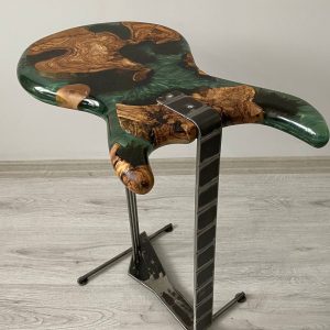 il_1000x1000.4304018345_natz.jpg Coffee/Side/End/Guitar Table Wood Raund/Epoxy Resin Live Edge Rustic Unique custom reclaimed luxury Wooden slab/sehpa table Gift for her/him