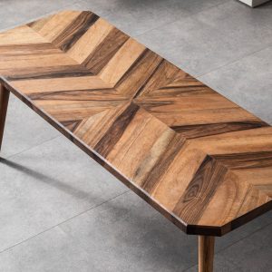 Walnut Herringbone Coffee Table, Wooden Coffee Table, Handmade from Solid Walnut, Mid Century Modern Scandinavian Coffee Table Customizable