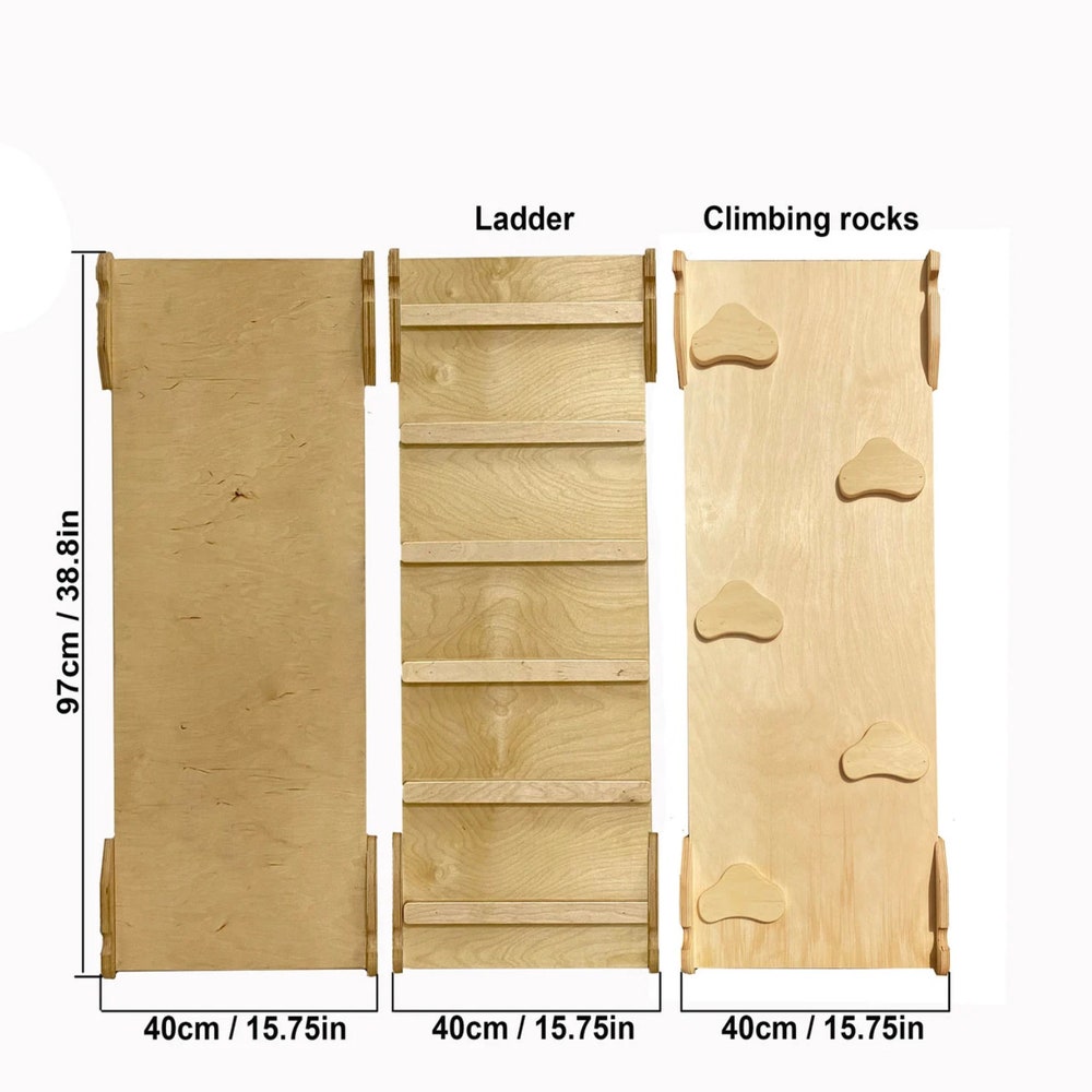 Christmas Edition - Montessori climber + Rocker with Cushion, Indoor playground, Montessori furniture, Indoor baby swing, Educational toy - Image 11