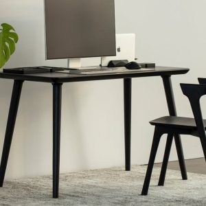 Handmade Wooden Desk, Solid Wood Desk Top, Small Wood Computer Desk, Work from Home, Mid Century Retro Desk, Home Office Organization