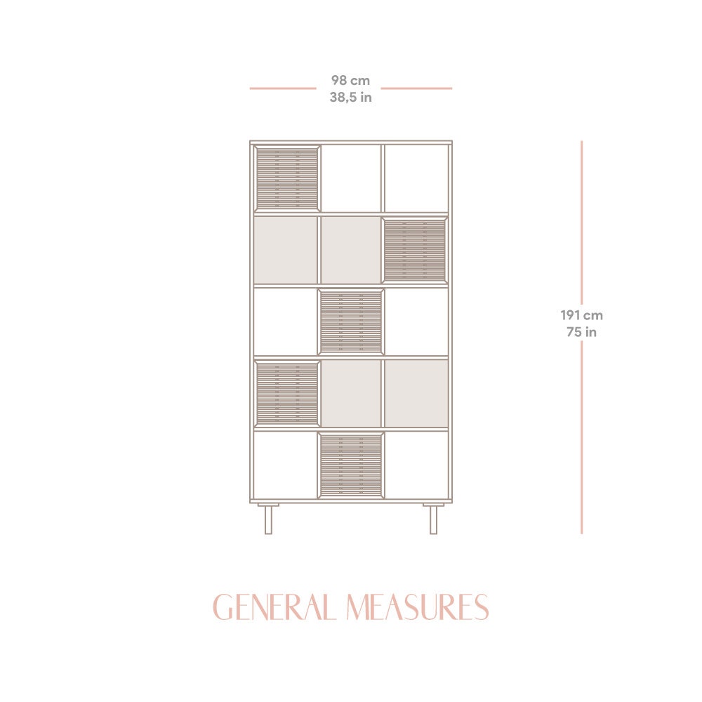 Solid wood bookcase, handmade - Estreta - Image 9