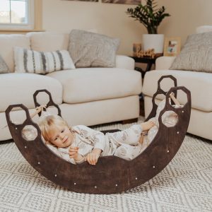 Climbing Arch with Pillow + Ramp, Baby standing walking toys, Montessori furniture,Toddler First christmas gift,Wooden gym Montessori rocker