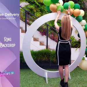 Ring Backdrop, Circular photobooth backdrop | Free Standing  | Photo backdrop | Party Decor | Event Decor