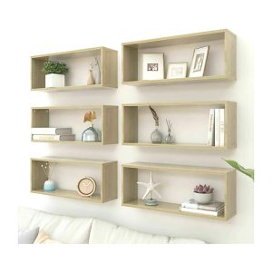 Floating Box Shelf,Modern Floating Shelves,Floating Shelf,Floating Bookshelf,Wall Shelves,Shelf Bookcase,White Oak Floating Bookshelf