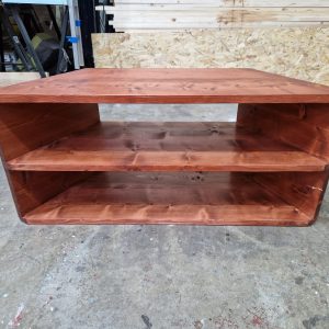 Sold as seen furniture on sale/Reclaimed Wood corner tv unit stand Rustic Wood Scaffold Board Furniture Bespoke Reclaimed custom tv stand