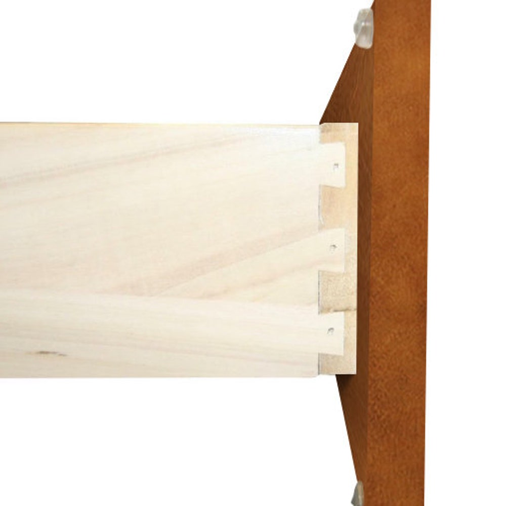 60 Inch Saddle Brown Raised Panel Bathroom Vanity with Double Sink Bases, Bathroom Furniture with Drawers - 60" W x 34.5" H x 21" D - Image 7