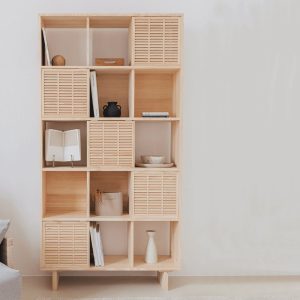 Solid wood bookcase, handmade - Estreta