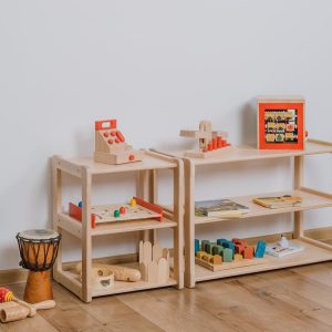 Montessori SMALL and MINI shelf set Toddler furniture Bookcases for children  Baby registry item Gift for kids