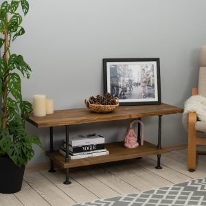 Wood and Metal Tv Unit -Mass / Industrial Tv Stand / Loft Tv Console  | media console |  rustic TV stand |industrial stylish furniture