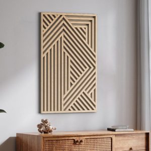 Modern Wood Wall Art | Abstract Wooden Wall Art | Geometric Wood Wall Panels | Wood wall decor | Extra Large Wood Wall Art