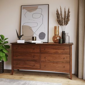 Handcrafted Wooden Shaker Bedroom Dresser, Handmade Wooden Dresser, Made Custom with Cherry, Maple, White Oak, or Walnut