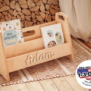 Montessori bookshelf, Toddler furniture, Playroom book shelf, Montessori bookcase, Kid book case, Toys storage, Nursery furniture and decor