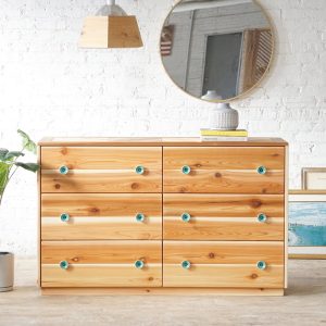 The Native - Six Drawer Dresser - Solid Wood - Home Storage - Rustic Modern - Handmade in USA