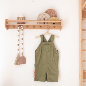 Nursery Wall hook rack, Hanging bookshelf, Montessori toy shelf, Unique nursery decor Playroom furniture Montessori toy shelf Book storage