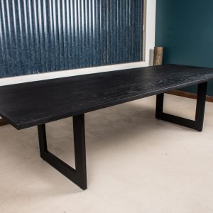 Black Wood Meeting Table, Ash Table for a Boardroom, Wood Conference Table, Custom Wood Conference Room Table with a Black Finish