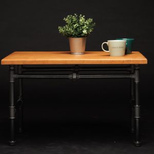 Industrial Pipe table, furniture, handmade, coffee table, round table, diy table, black pipe table, living table