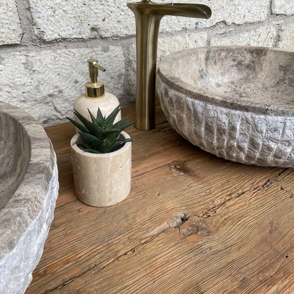 Bathroom Rustic Vanity Wood Farmhouse Decor, Farmhouse Vanity Bathroom Reclaimed Wood Decor, Rustic Wood Vanity Bathroom - Image 9