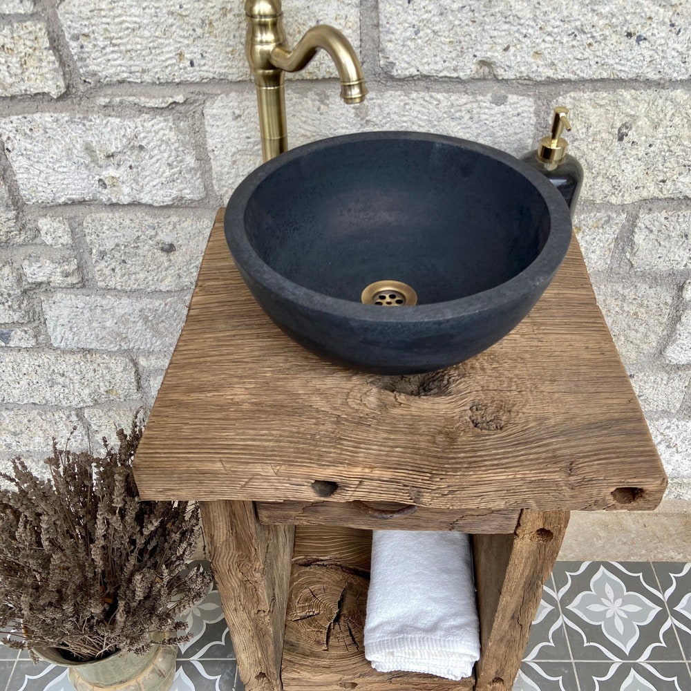 Farmhouse Small Bathroom Vanity 24 inch, 30 Bathroom Vanity Wood Reclaimed, 36inches Single Sink Bathroom Vanity Rustic - Image 2