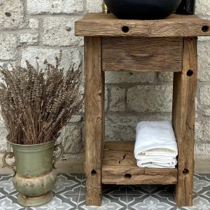 Farmhouse Small Bathroom Vanity 24 inch, 30 Bathroom Vanity Wood Reclaimed, 36inches Single Sink Bathroom Vanity Rustic