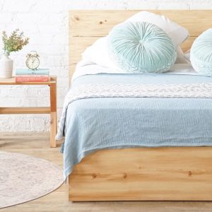The Butte - Rustic Modern Platform Bed Frame & Headboard - Loft Style - Solid Wood - Handmade in USA