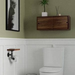 Floating Bathroom Storage Cabinet with Sliding Doors, Vanity, Console, Bathroom Floating Shelf, Bath Wall Decor