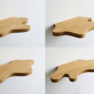 Freeform floating shelves OAK / organic / wavy / squiggle