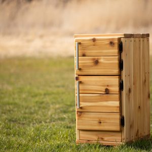 Outdoor Pretend Fridge | For Mud Kitchens and Outside Play | Handmade Toy | Montessori Wood Mud Kitchen | Mini Toy Kitchen | Wooden Fridge