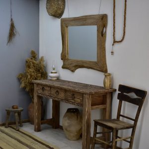 il_1000x1000.4881866044_rqno.jpg Dresser table candmade rustic chestnut wood console table Hallway furniture Entryway live edge desk with drawers reclaimed wood women gift