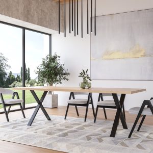 The Fox Maple Dining Table, Rustic Kitchen Table, Solid Wood, Wooden Dining Table, Mid Century, Farmhouse, Dine Table