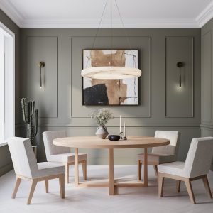 The Florentine Maple Dining Table, Round Maple Dining Table