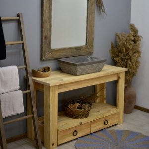 Rustic Bathroom Sink Handmade Reclaimed Wood Live Edge Mid Century Wood Vanities Sink Farmhouse Wood Decor Home Gift Waschtisch Wood