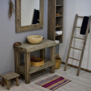 Rustic bathroom sink vanity reclaimed wood live edge vanities sink farmhouse wooden decor gift for her