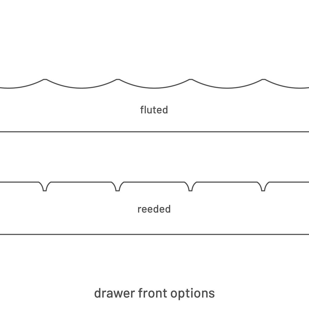 Minimalist fluted nightstand with walnut drawer - Image 11
