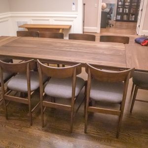 Modern Extendable Dining Table, Wood Extendable Dining Room Table, Wood Expandable Table, Custom Walnut Dining Tables, Extendable Wood Table