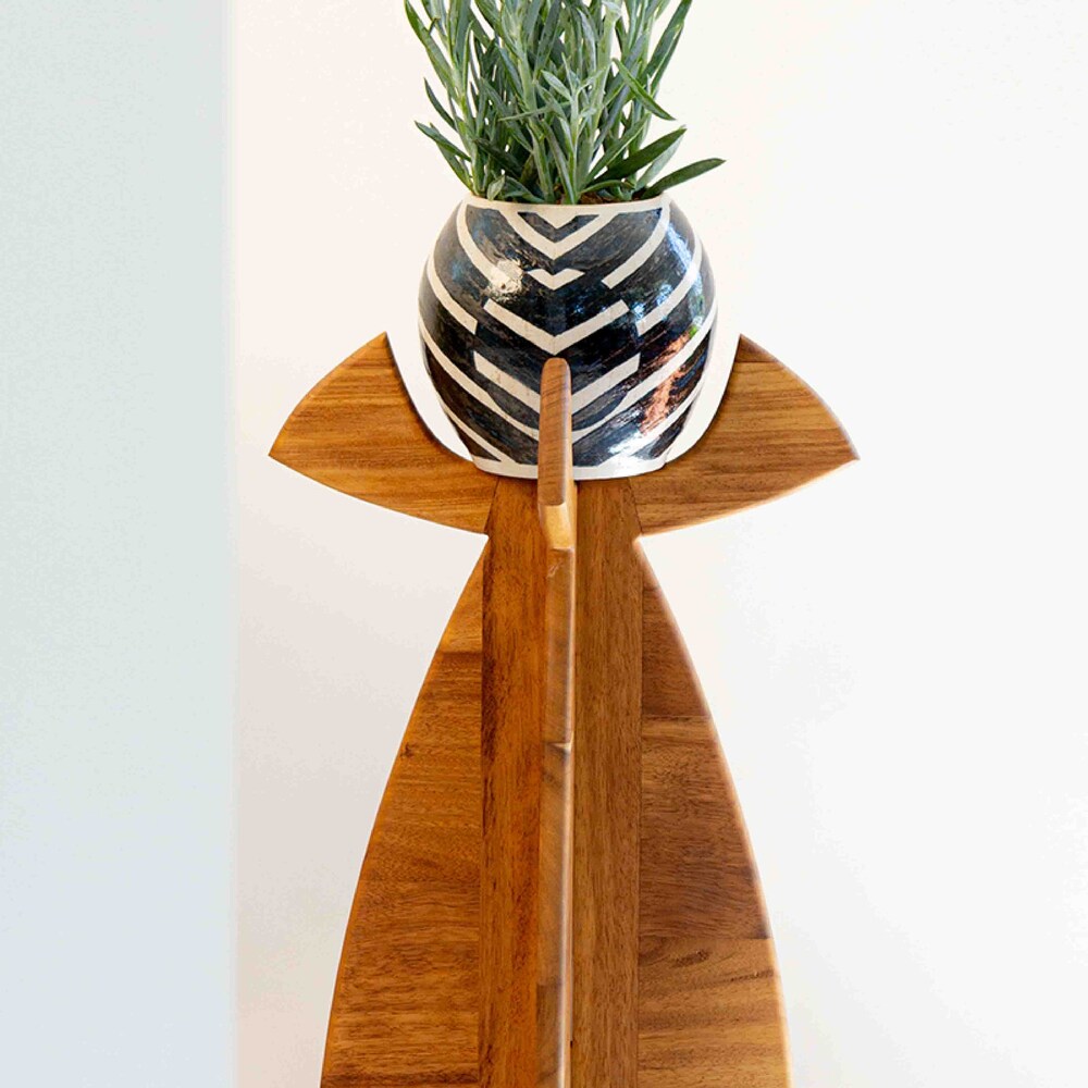 Wedding Gift Wood Plant Stand Office Decor Tall Plant Stand Garden Ornament Plant Stand Indoor Succulent Planter Raised Garden Bed Garden - Image 7