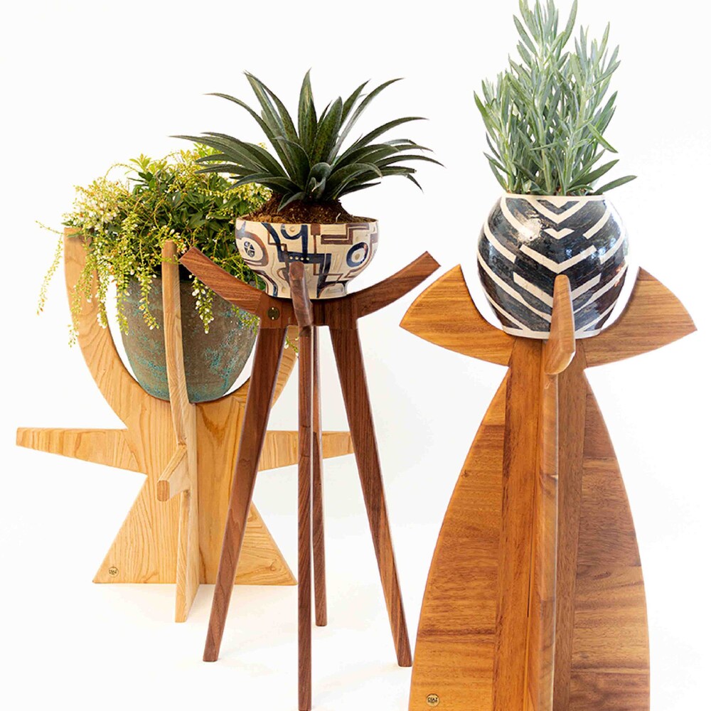 Wedding Gift Wood Plant Stand Office Decor Tall Plant Stand Garden Ornament Plant Stand Indoor Succulent Planter Raised Garden Bed Garden - Image 8