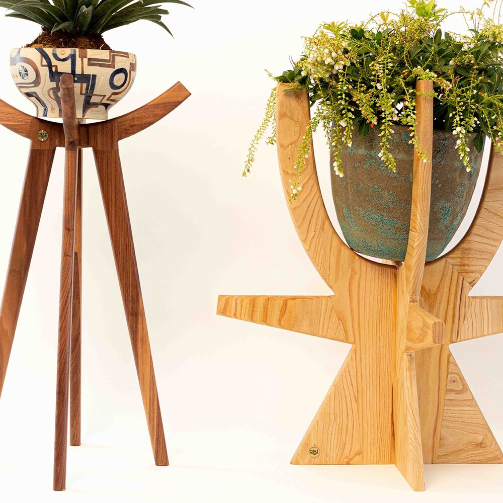 Wedding Gift Wood Plant Stand Office Decor Tall Plant Stand Garden Ornament Plant Stand Indoor Succulent Planter Raised Garden Bed Garden - Image 6