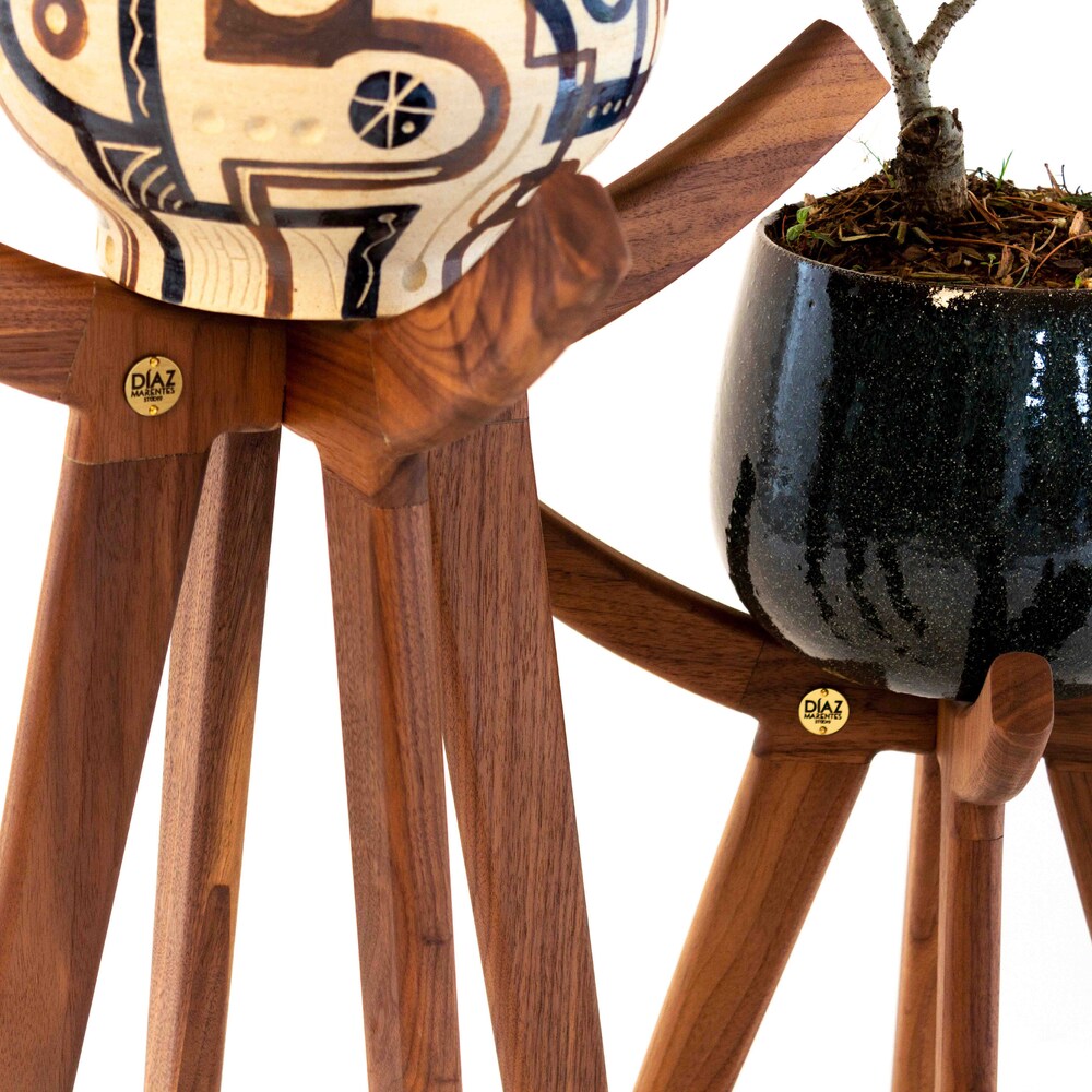 Wood Plant Stand Indoor Plant Stand Wooden Plant Stand Plant Pot Stand Modern Planter Pot Farmhouse Decor Garden Decor Wedding Gifts Shelf - Image 6