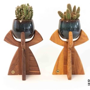 Mid Century Plant Stand Indoor Plant Stand Wooden Plant Stand Succulent Planter Mom Gift Office Decor Wooden Plant Stand Farmhouse Decor