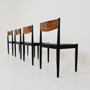 Danish Modern Chairs Design by Niels Möller for Frem Rojle, 1960s, set of 4