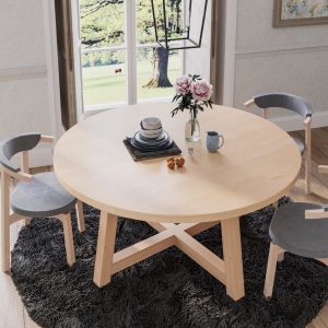The Croft Maple Dining Table, Round Dining Table
