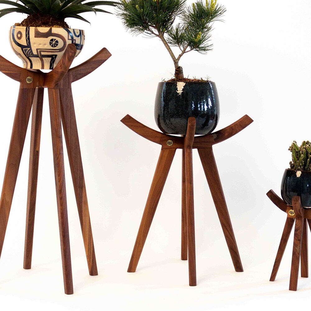 Wooden Plant Holder Tall Plant Stand Indoor Plant Stand Air Plant Stand Planter Stand Office Decor Garden Decor Farmhouse Decor Teacher Gift - Image 9