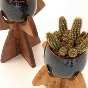 Plant Shelf Cactus Pot Succulent Planter Ceramic Pot Holder House Plants Indoor Plant Stand Mid Century Modern Plant Stand Gifts For Her